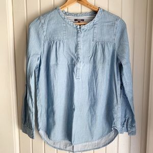 NYDJ Chambray Popover Top